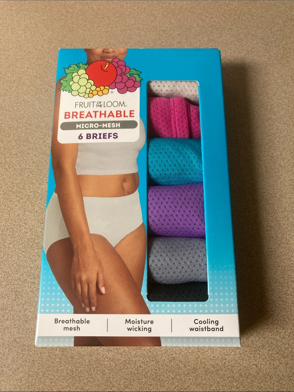 Fruit of the Loom Women’s Breathable Micro-Mesh Briefs - Multi Color (6-Pack)